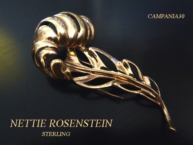 SB51 - SPILLA PIUMA "NETTIE ROSENSTEIN" STERLING - LE COLLEZIONI  DI CAMPANIA30