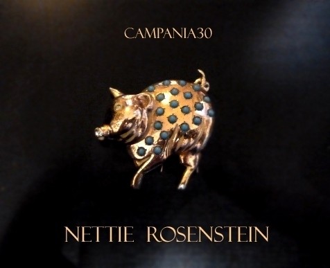 SB48 - SPILLA MAIALINO NETTIE ROSENSTEIN - LE COLLEZIONI  DI CAMPANIA30