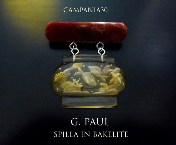 SB251 - SPILLA IN BAKELITE G. PAUL - LE COLLEZIONI  DI CAMPANIA30