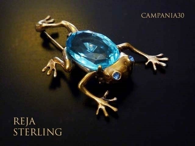 SB273 - SPILLA RANA "REJA" STERLING - LE COLLEZIONI  DI CAMPANIA30