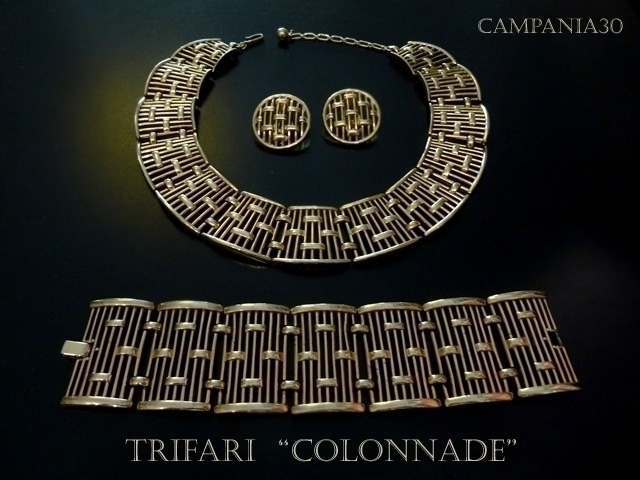 PS91 - PARURE TRIFARI "COLONNADE" 1956 - LE COLLEZIONI  DI CAMPANIA30