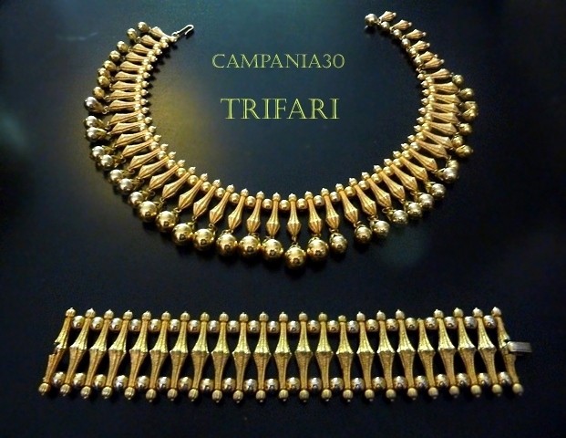 PS109 - SET EGYPTIAN REVIVAL TRIFARI ANNI '60 - LE COLLEZIONI  DI CAMPANIA30