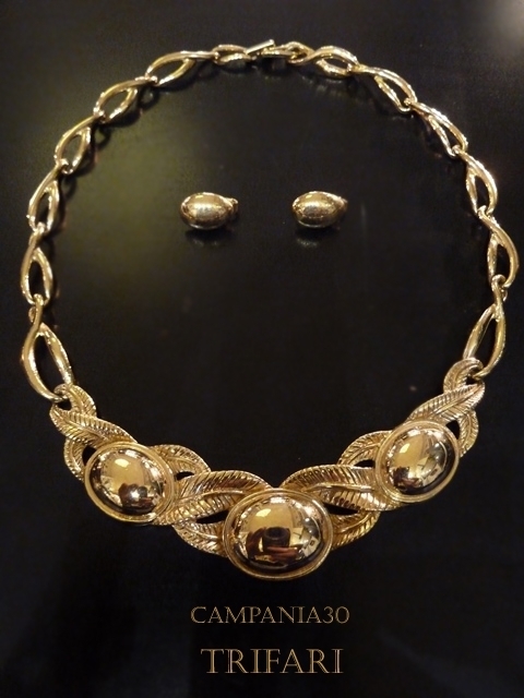 CN263 - COLLIER TRIFARI DORATO ANNI '80 - LE COLLEZIONI  DI CAMPANIA30