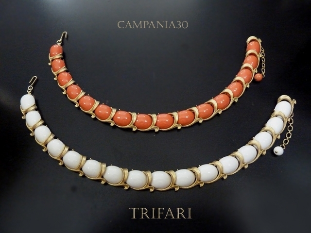 CN286 - COLLIER BIANCO E CORALLO TRIFARI ANNI '50 - LE COLLEZIONI  DI CAMPANIA30