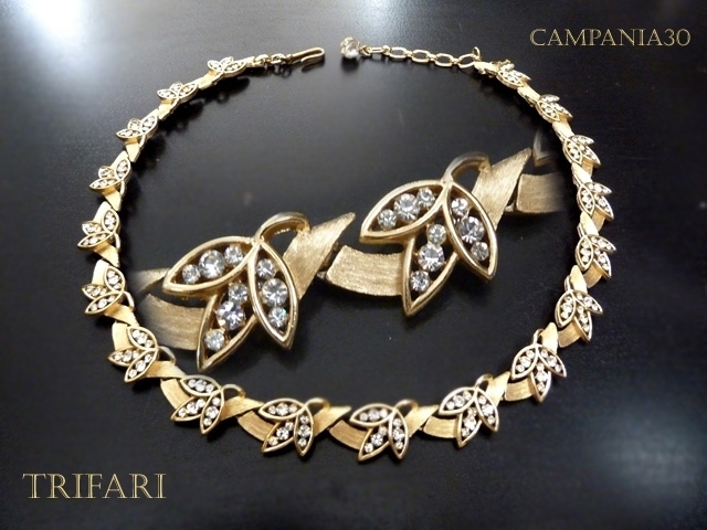 CN309 - COLLIER TRIFARI CON STRASS ANNI '60 - LE COLLEZIONI  DI CAMPANIA30