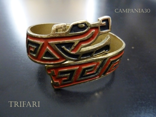 BB202 - BRACCIALE DRAGO AZTECO "TRIFARI" ANNI '70 - LE COLLEZIONI  DI CAMPANIA30