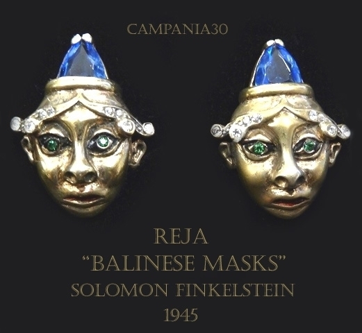 OE71 - ORECCHINI REJA "BALINESE MASKS" 1945 - LE COLLEZIONI  DI CAMPANIA30