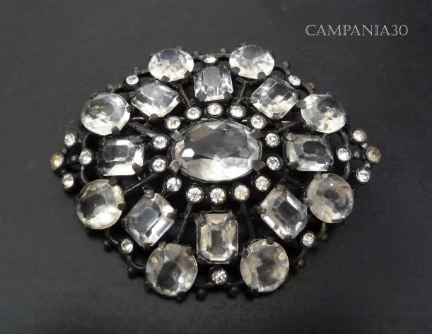 SB1218 - GRANDE SPILLA STRASS ANNI '40 - LE COLLEZIONI  DI CAMPANIA30