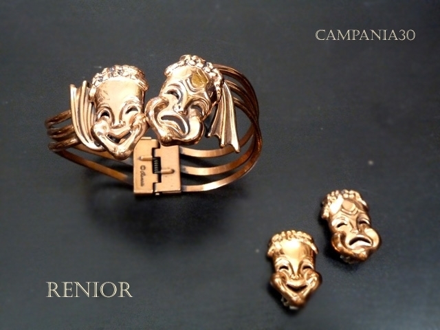 BB314 - BRACCIALE RENOIR "COMMEDY MASK" ANNI '50 - LE COLLEZIONI  DI CAMPANIA30