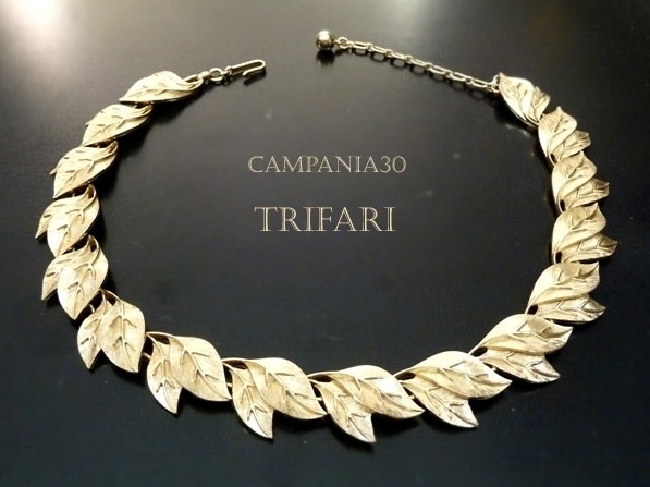 CN539 - COLLIER "TRIFARI" FOGLIOLINE ANNI '50 - LE COLLEZIONI  DI CAMPANIA30