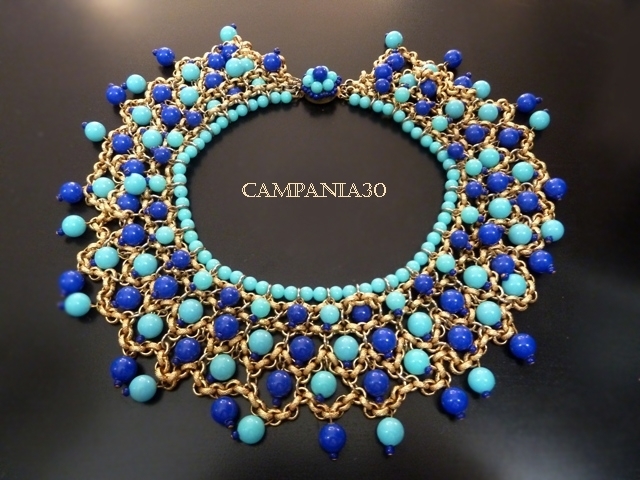 CN602 - COLLANA EGYPTIAN REVIVAL "MIRIAM HASKELL" ANNI '60 - LE COLLEZIONI  DI CAMPANIA30