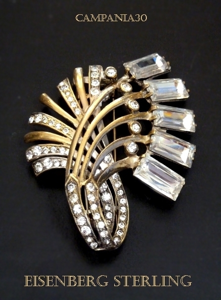 SB1591 - SPILLA EISENBERG IN STERLING 1940 - LE COLLEZIONI  DI CAMPANIA30