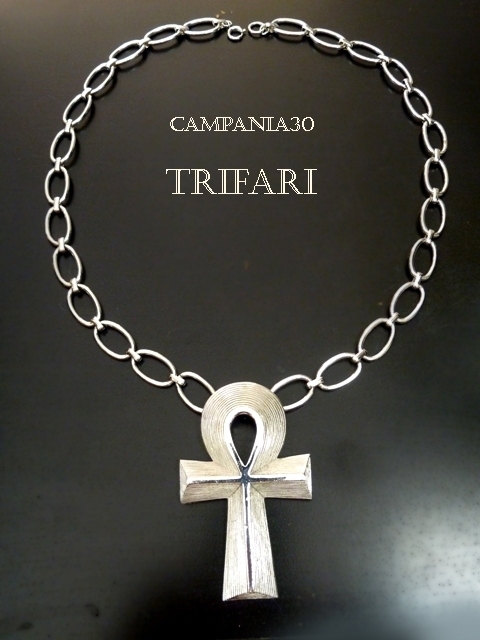 CN614 - PENDENTE CROCE EGIZIA "ANKH" TRIFARI ANNI '70 - LE COLLEZIONI  DI CAMPANIA30