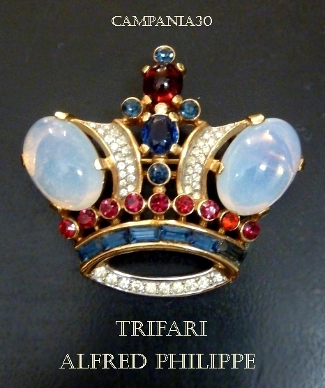 SB1602 - SPILLA CORONA GRANDE TRIFARI 1944 - LE COLLEZIONI  DI CAMPANIA30