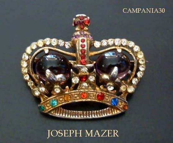 SB1716 - SPILLA CORONA "MAZER BROS" 1949 - LE COLLEZIONI  DI CAMPANIA30