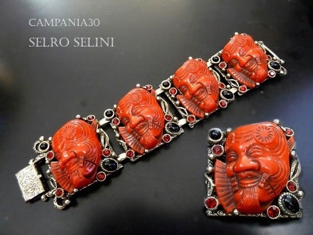 BB414 - BRACCIALE "SELRO SELINI" ASIAN FACE ANNI '50 - LE COLLEZIONI  DI CAMPANIA30