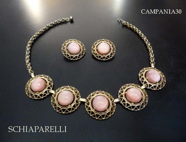 CN694 - COLLANA CON ORECCHINI "SCHIAPARELLI" ANNI '50 - LE COLLEZIONI  DI CAMPANIA30