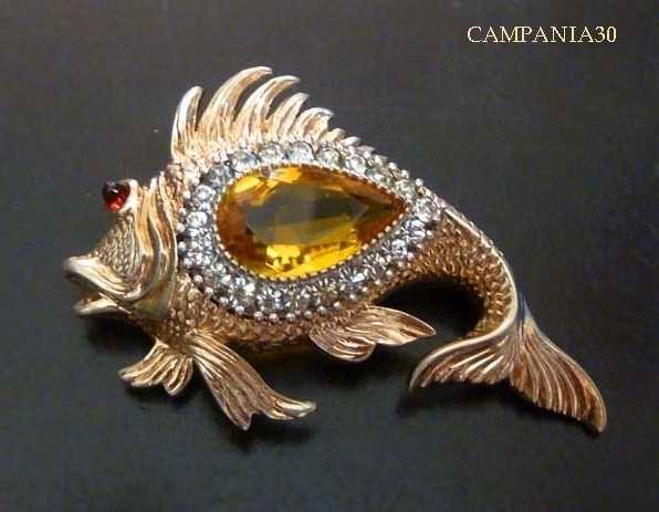 SB1747 - SPILLA PESCE IN STERLING ANNI '40 - LE COLLEZIONI  DI CAMPANIA30