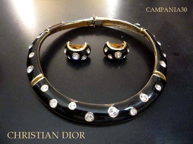 CN699 - COLLIER CON ORECCHINI "CHRISTIAN DIOR" ANNI '70 - LE COLLEZIONI  DI CAMPANIA30