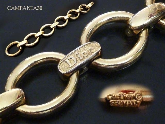 BB419 - BRACCIALE CATENA "CHRISTIAN DIOR" ANNI '90 - LE COLLEZIONI  DI CAMPANIA30