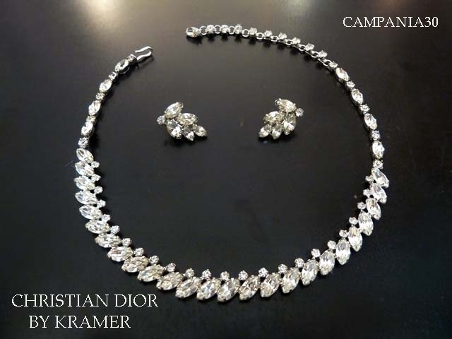 CN705 - COLLIER CON ORECCHINI "CHRISTIAN DIOR BY KRAMER" ANNI '50 - LE COLLEZIONI  DI CAMPANIA30