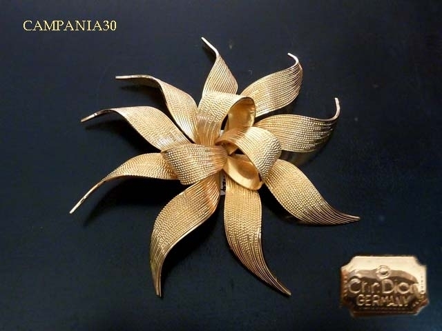 SB1765 - GRANDE SPILLA FIORE "CHRISTIAN DIOR" ANNI '70 - LE COLLEZIONI  DI CAMPANIA30