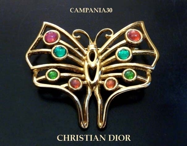 SB1772 - SPILLA FARFALLA "CHRISTIAN DIOR" ANNI '80 - LE COLLEZIONI  DI CAMPANIA30