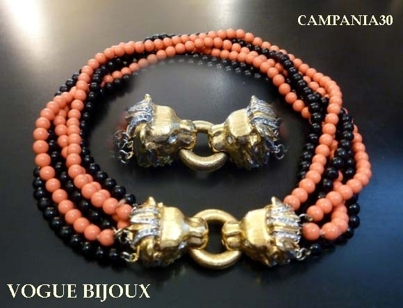 CN716 - COLLIER "VOGUE BIJOUX" TESTE DI LEONE ANNI '80 - LE COLLEZIONI  DI CAMPANIA30