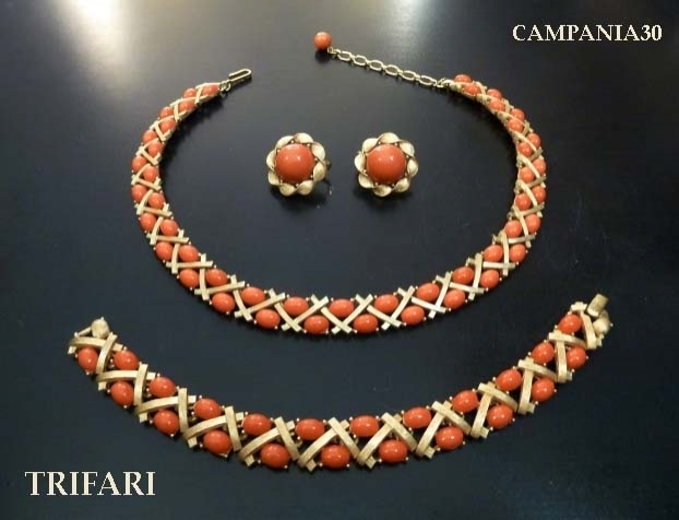 PS266 - PARURE CORALLO "TRIFARI" ANNI '50 - LE COLLEZIONI  DI CAMPANIA30