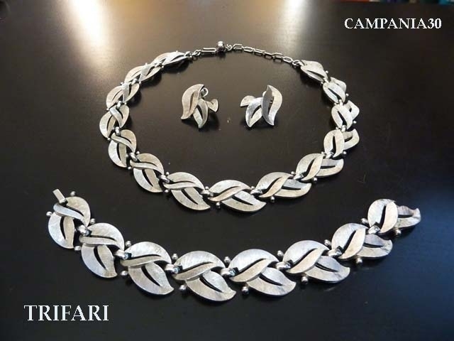 PS269 - PARURE "TRIFARI" SILVER COLOR ANNI '60 - LE COLLEZIONI  DI CAMPANIA30