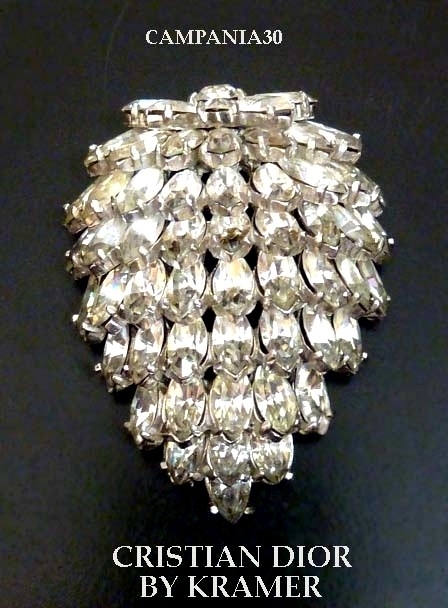 SB1793 - SPILLA GRAPPOLO "CHRISTIAN DIOR BY KRAMER" ANNI '50 - LE COLLEZIONI  DI CAMPANIA30