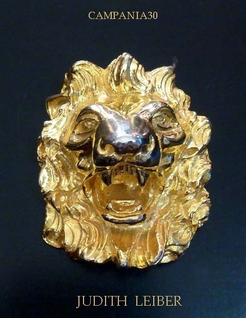 SB1820 - GRANDE SPILLA TESTA LEONE "JUDITH LEIBER" ANNI 2000 - LE COLLEZIONI  DI CAMPANIA30