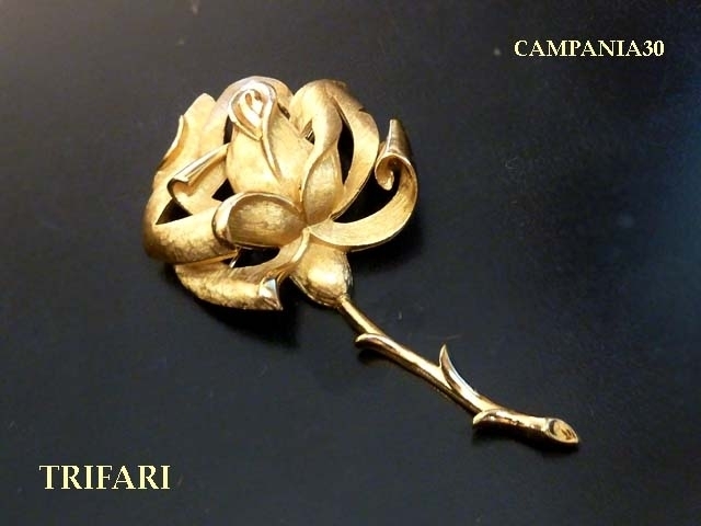 SB1821 - SPILLA ROSA "TRIFARI" ANNI '50 - LE COLLEZIONI  DI CAMPANIA30
