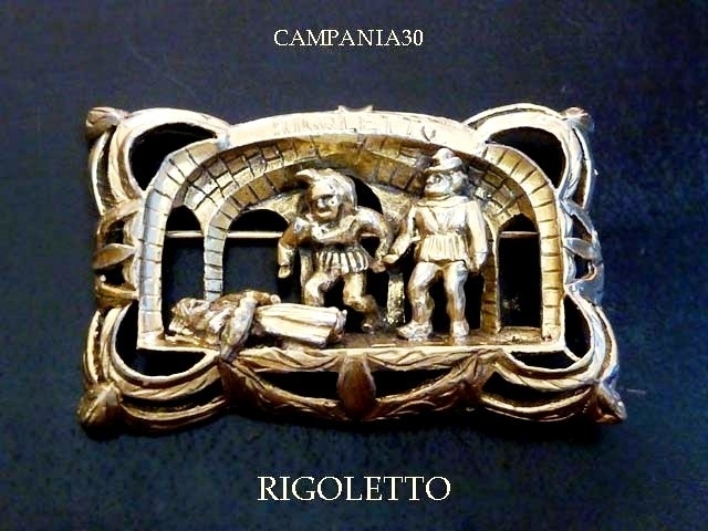 SB1835 - SPILLA "RIGOLETTO" ANNI '40 - LE COLLEZIONI  DI CAMPANIA30