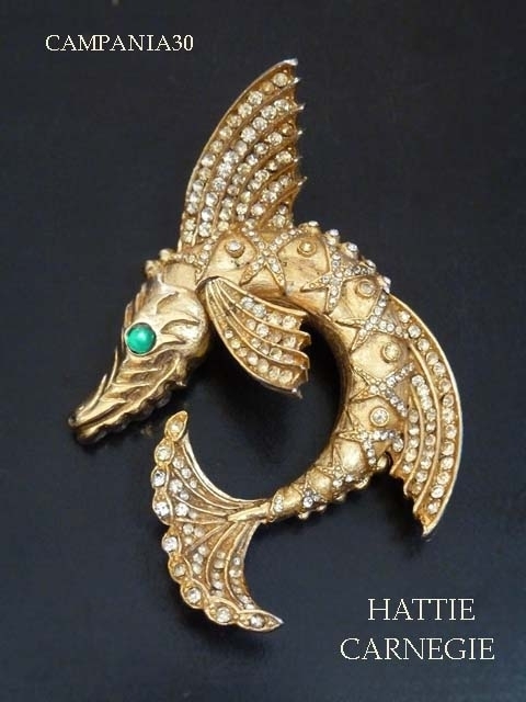 SB1850 - RARA SPILLA FANTASIA "HATTIE CARNEGIE" ANNI '60 - LE COLLEZIONI  DI CAMPANIA30