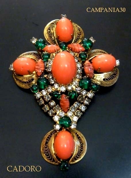 SB1858 - SPILLA "CADORO" CORALLO ANNI '50 - LE COLLEZIONI  DI CAMPANIA30