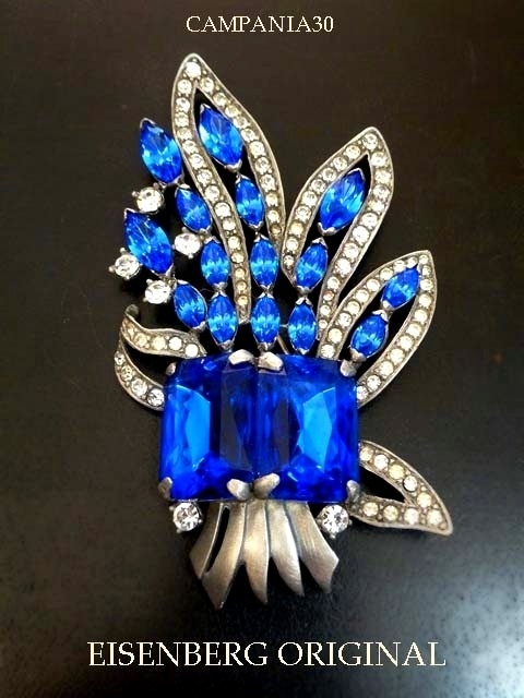 SB1859 - GRANDE SPILLA "EISENBERG ORIGINAL" BLU ANNI '40 - LE COLLEZIONI  DI CAMPANIA30