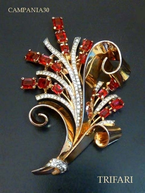 SB1862 - SPILLA "TRIFARI" STERLING ANNI '40 - LE COLLEZIONI  DI CAMPANIA30