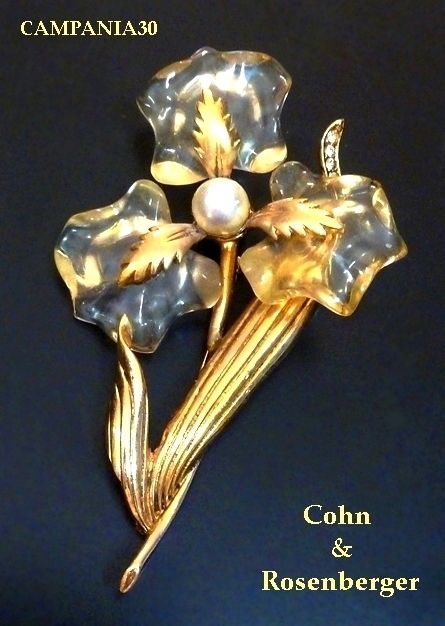 SB1888 - RARA SPILLA FIORE "COHN & ROSENBERG" 1940 - LE COLLEZIONI  DI CAMPANIA30