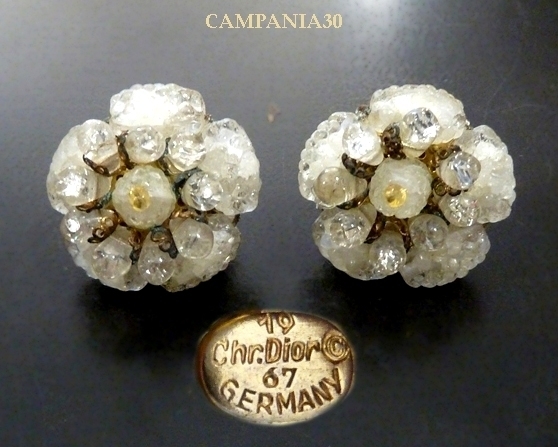 OE190 - ORECCHINI "CHRISTIAN DIOR" 1967 - LE COLLEZIONI  DI CAMPANIA30
