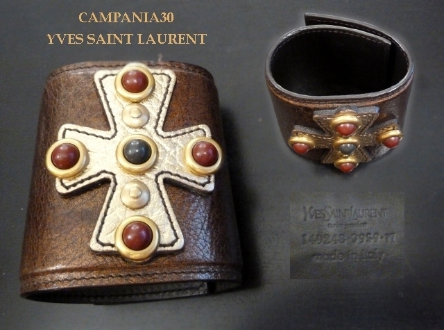 BB443 - BRACCIALE IN PELLE "YVES SAINT LAURENT" ANNI 2000 - LE COLLEZIONI  DI CAMPANIA30