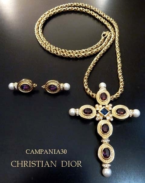 CN783 - SET COLLANA CON ORECCHINI "CHRISTIAN DIOR" ANNI '90 - LE COLLEZIONI  DI CAMPANIA30
