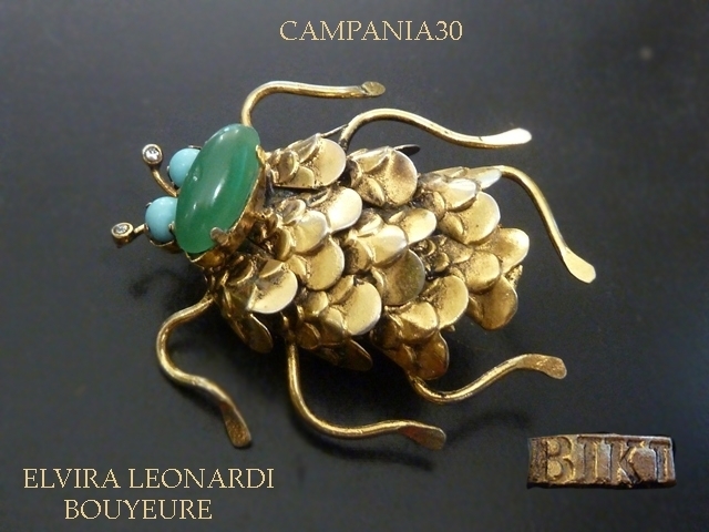 SB1909 - RARISSIMA SPILLA SCARABEO "BIKI" ANNI '50 - LE COLLEZIONI  DI CAMPANIA30